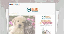 Desktop Screenshot of clinicaveterinariasanlicandro.it