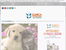 Tablet Screenshot of clinicaveterinariasanlicandro.it